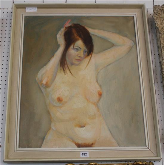 Nude oil painting on canvas